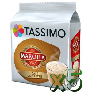 Tassimo Marcilla Café con Leche - 16 Discs