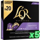 L'OR Espresso Lungo Profondo compatibles Nespresso® 100 cápsulas