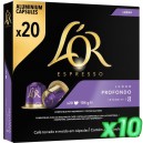 L'OR Espresso Lungo Profondo compatibles Nespresso® 200 cápsulas