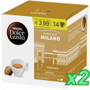 NESCAFÉ® Dolce Gusto® Espresso Milano x 2, 28 Cápsulas