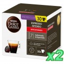 Pack Magnum 2 Intenso Descafeinado x 30 cápsulas Dolce Gusto