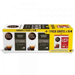 NESCAFÉ® Dolce Gusto® 2 Espresso Intenso + 1 KitKat GRATIS