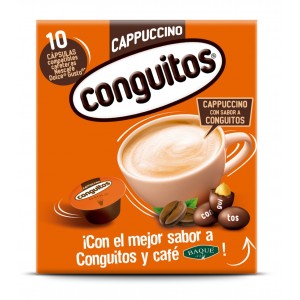 Cappuccino Conguitos Baqué 10 cápsulas compatibles Dolce Gusto