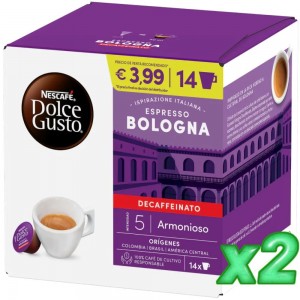 NESCAFÉ® Dolce Gusto® Espresso Bologna Descafeinado x 2, 28 Cápsulas