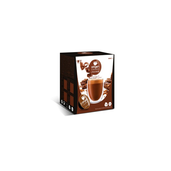 origen & sensations Chocolate Cápsulas de chocolate con leche, 16